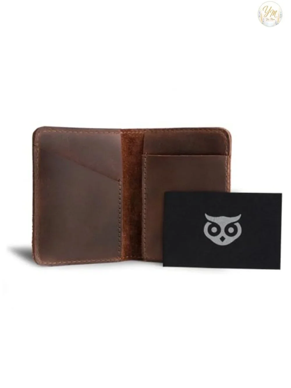Full Grain Leather Bifold Wallet, Minimalist Front Pocket Slim Card Holder,